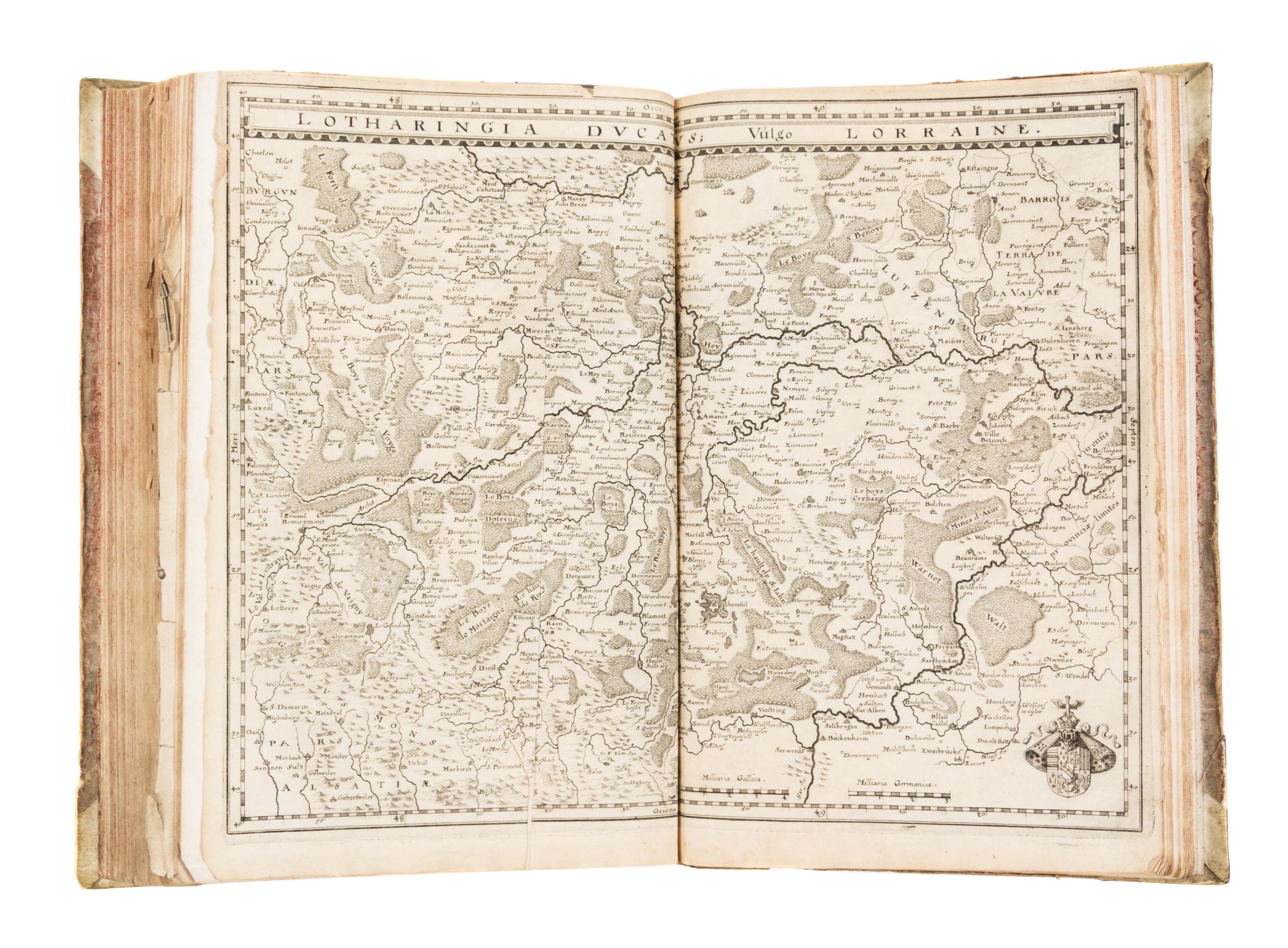 MERIAN, MATTHAEUS. Topographia Archiepiscopatum Moguntinensis... Frankfurt, 1646 [but 1675] bound w/two others.