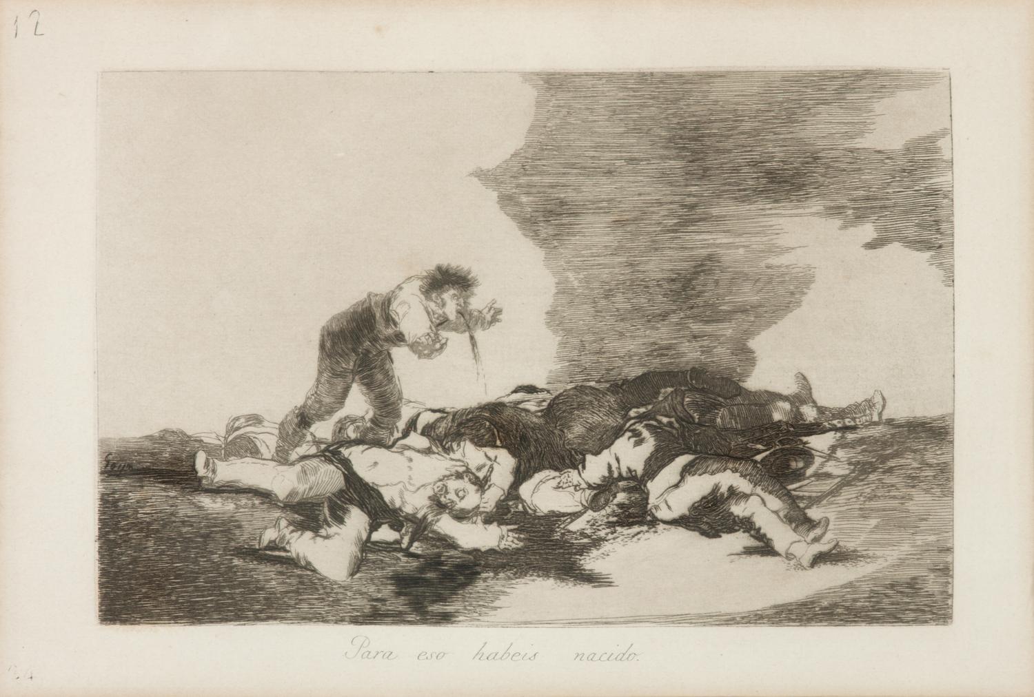 Two plates from Los desastres de la guerra