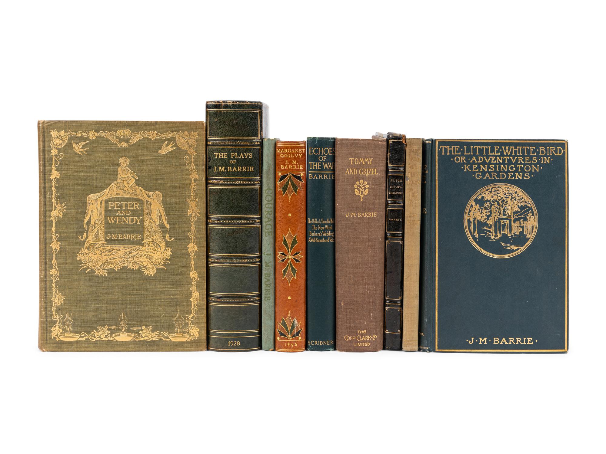 BARRIE, James Matthew, Sir (1860-1937). A group of 11 works, including: