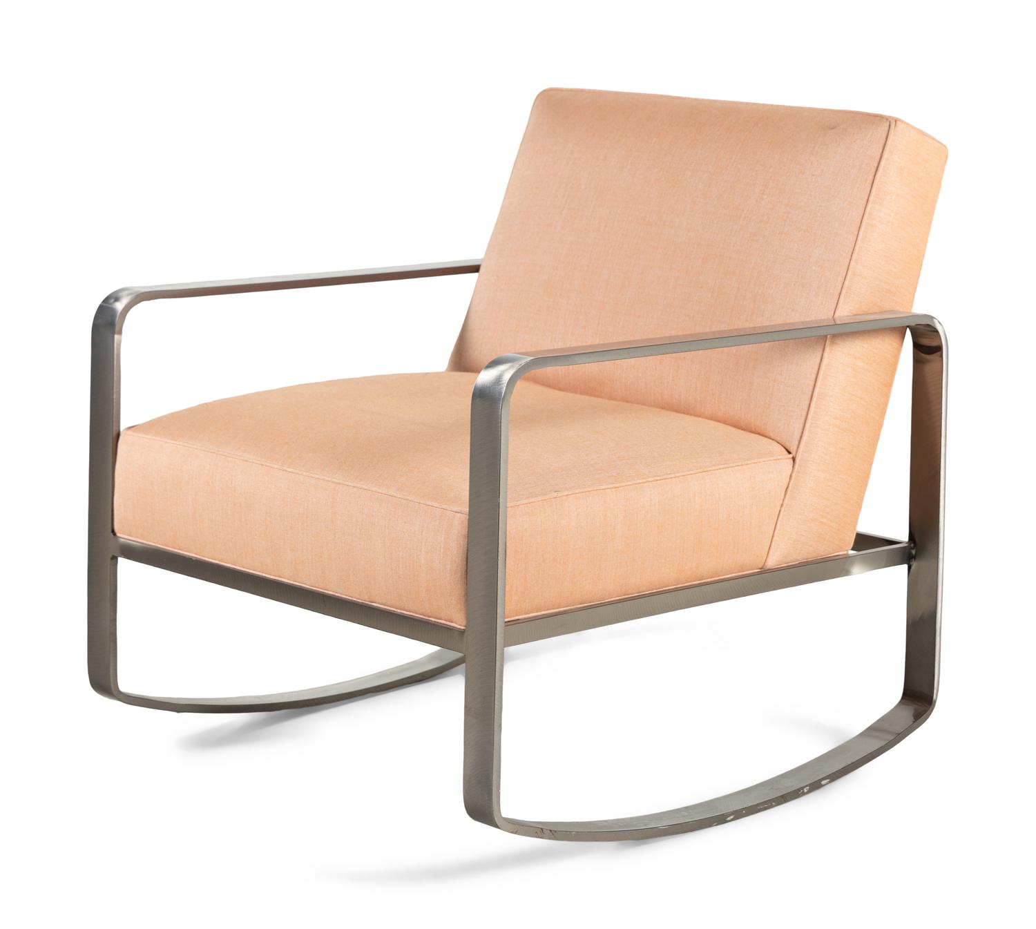 A Contemporary Steel Rocking Chair