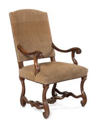 A Louis XIV Walnut Fauteuil