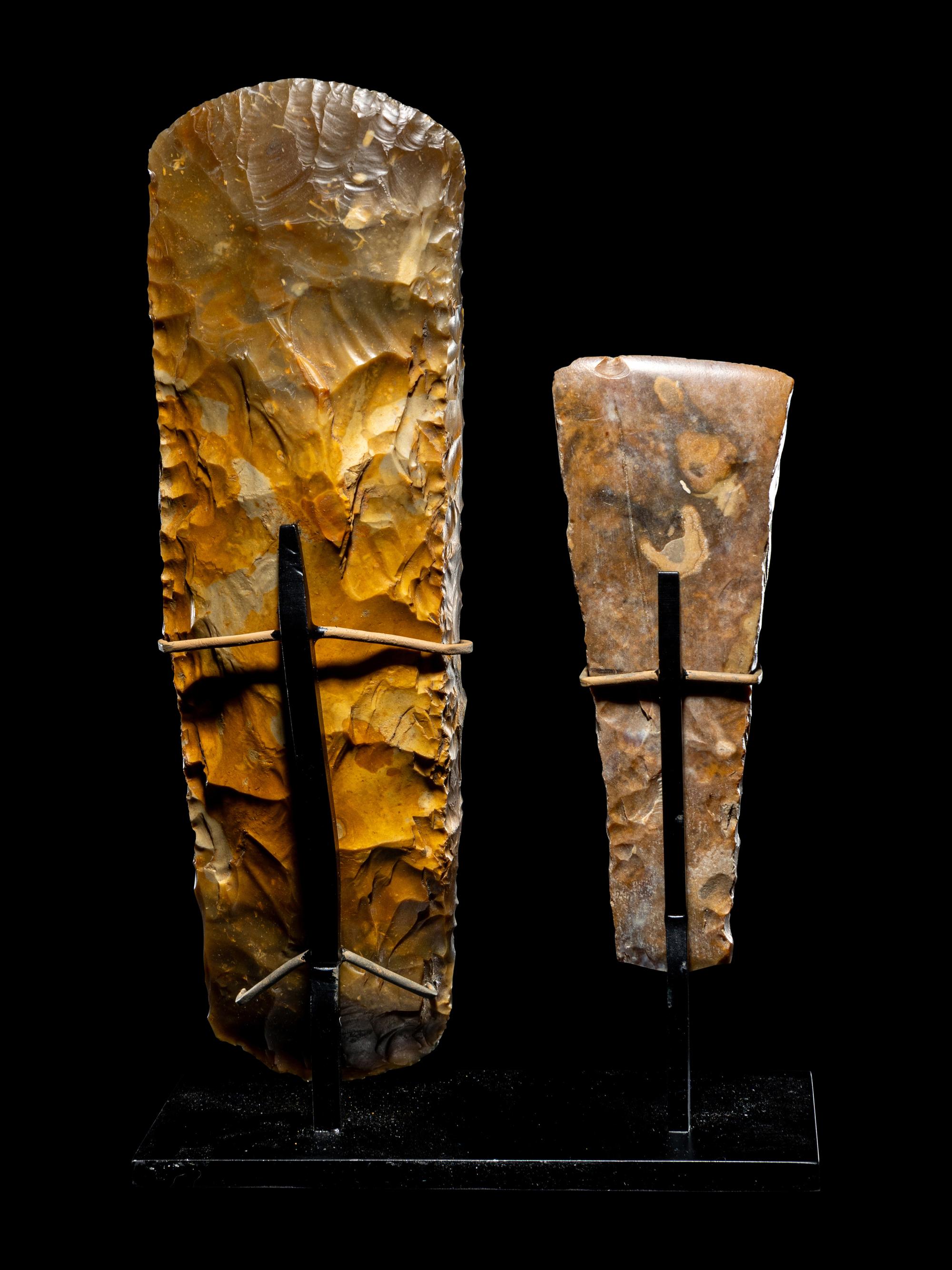 Two Neolithic Flint Axes
