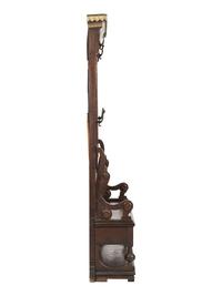 A Victorian Architectural Carved Walnut Hall Bench