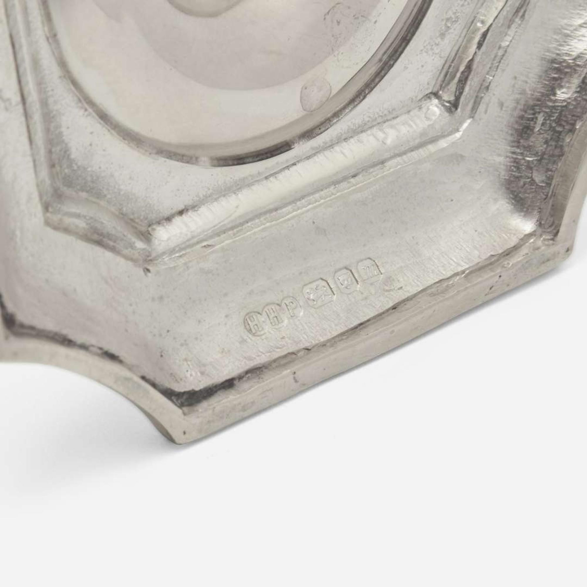 An assembled group of six Elizabeth II sterling silver tablewares Henry Hodson Plante, London, 1966-1967