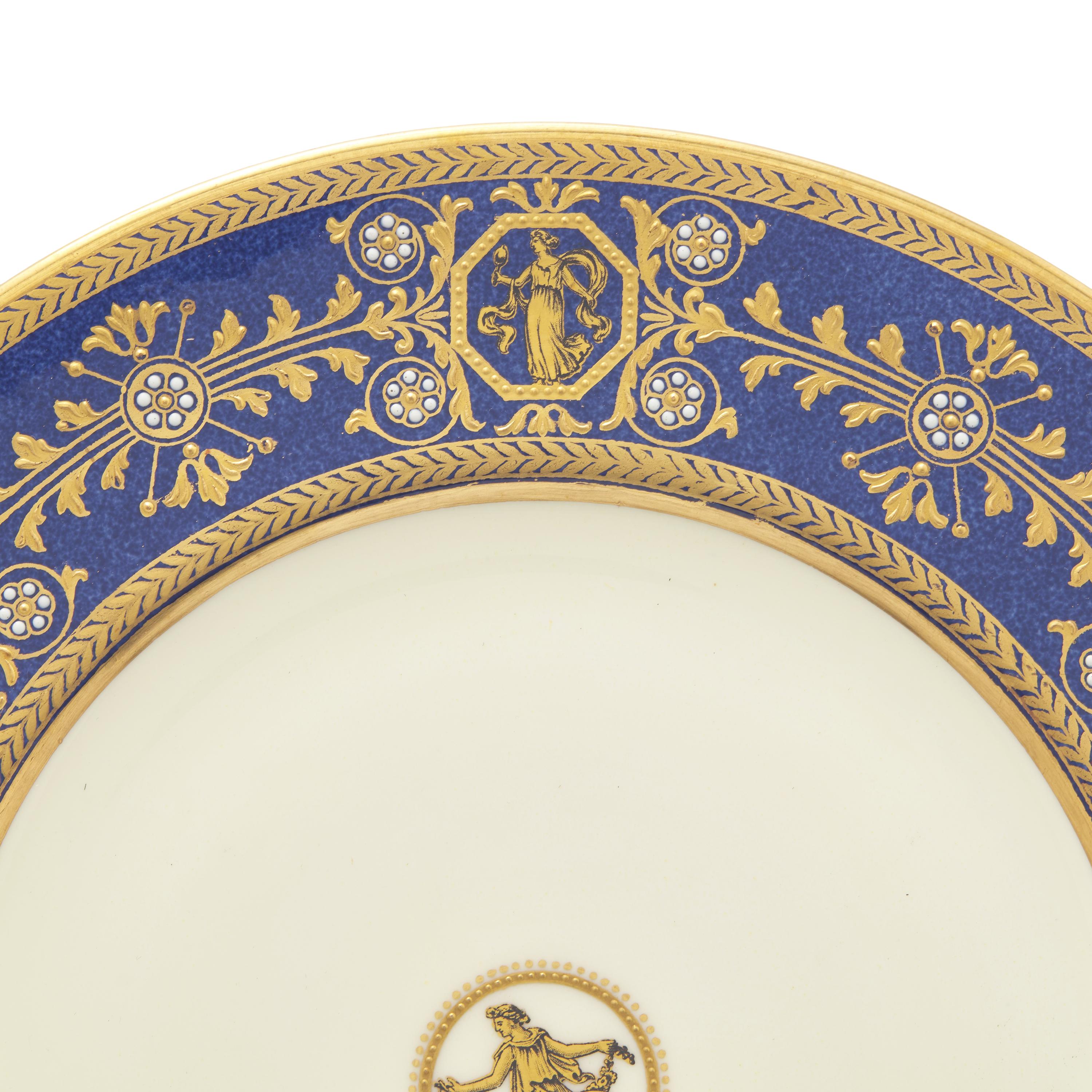 A Set of Twelve Wedgwood Porcelain Dinner Plates