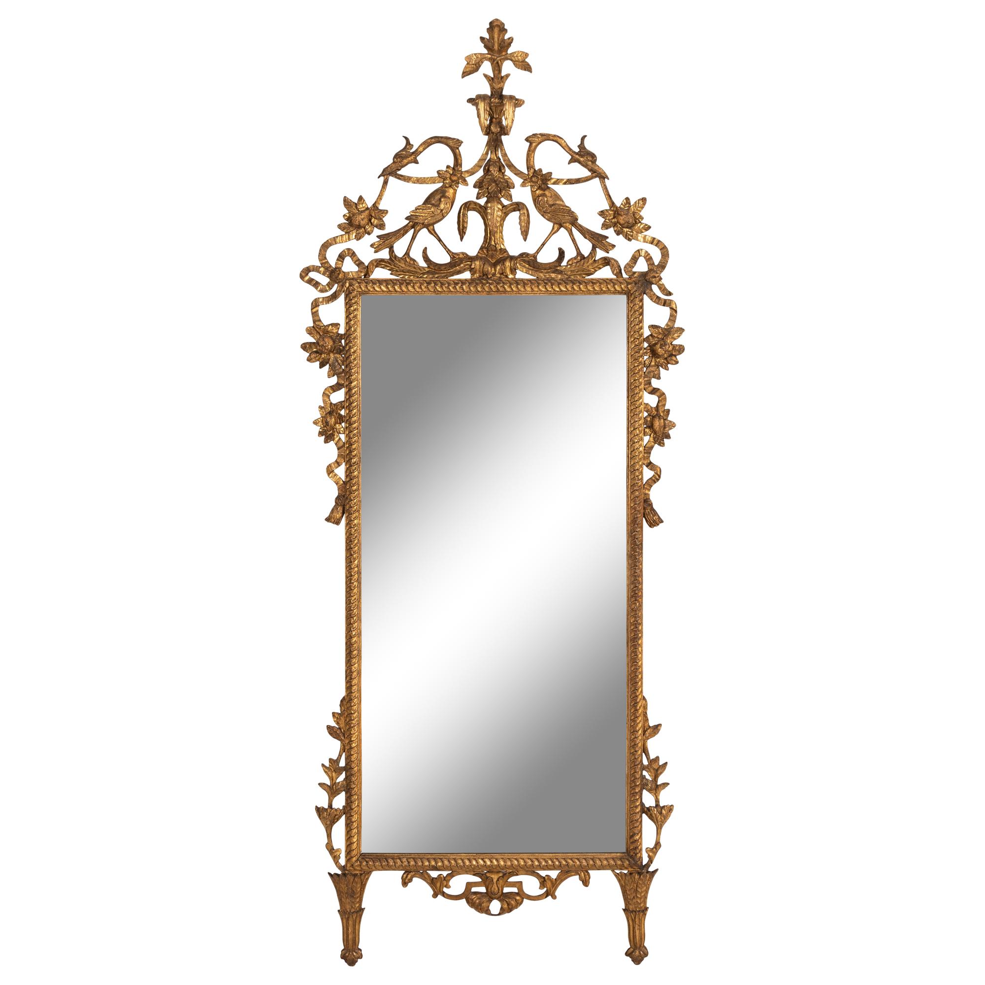 An Italian Giltwood Pier Mirror