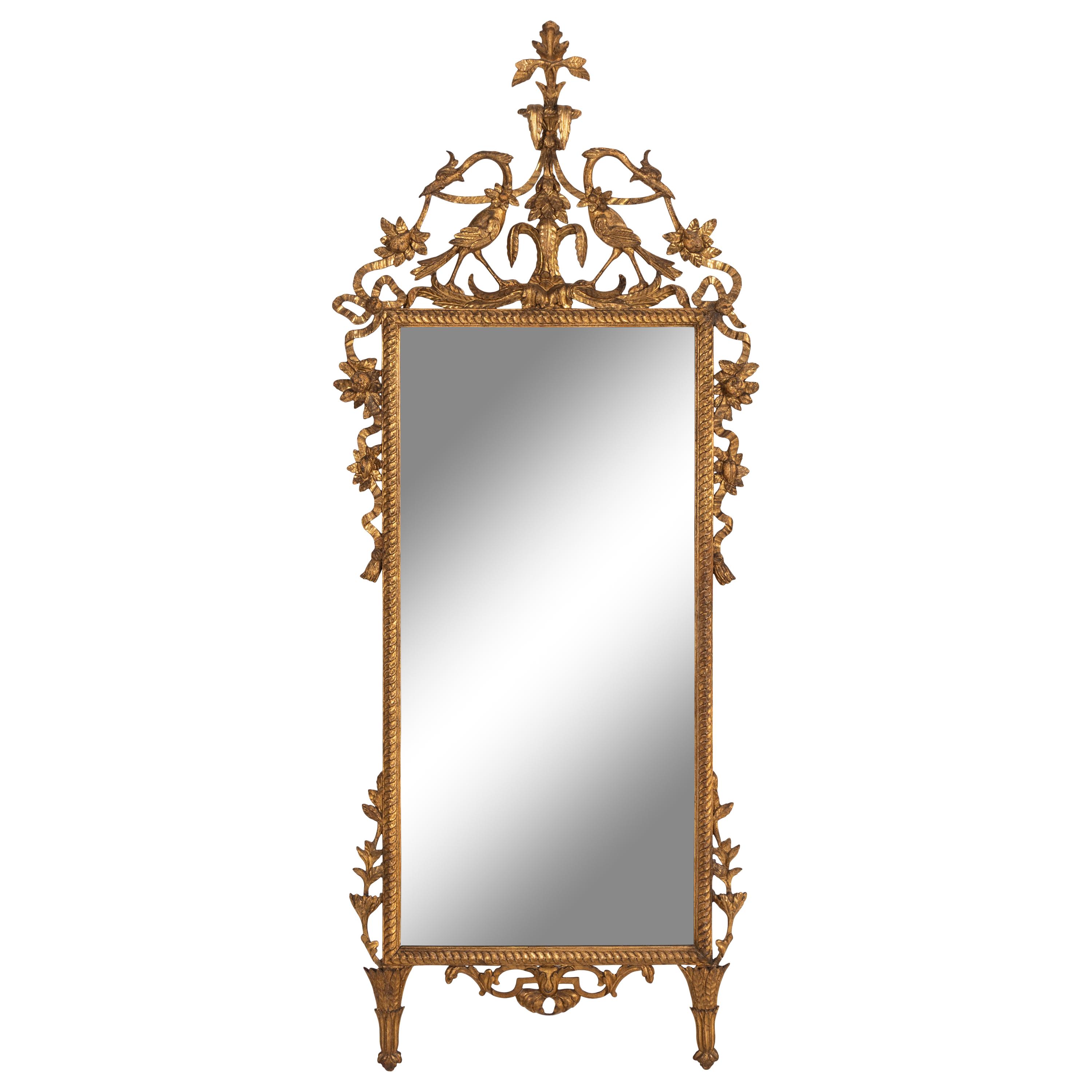 An Italian Giltwood Pier Mirror