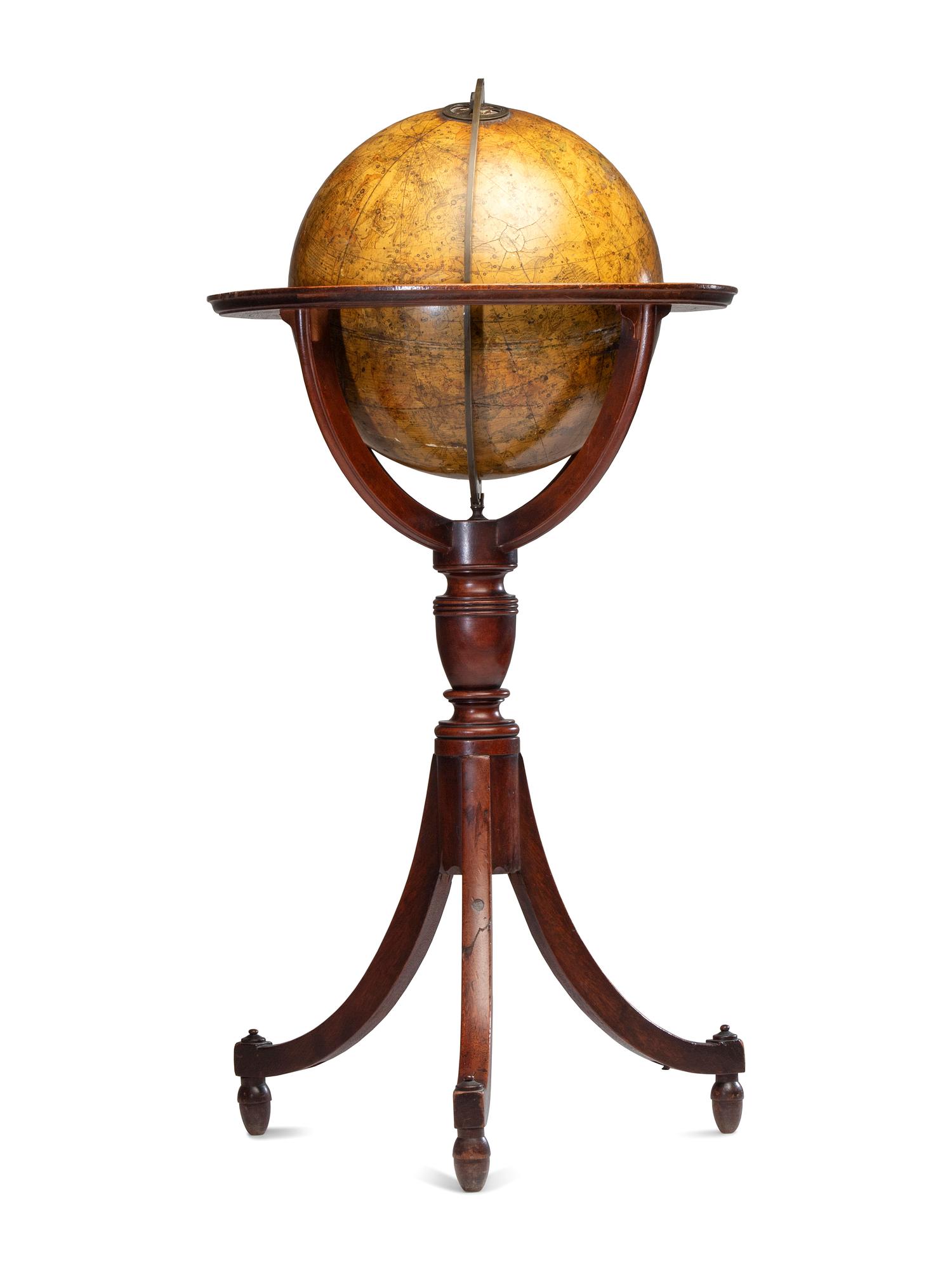 A Pair of Late Regency Cary’s 11-Inch New Terrestrial and Celestial Globes