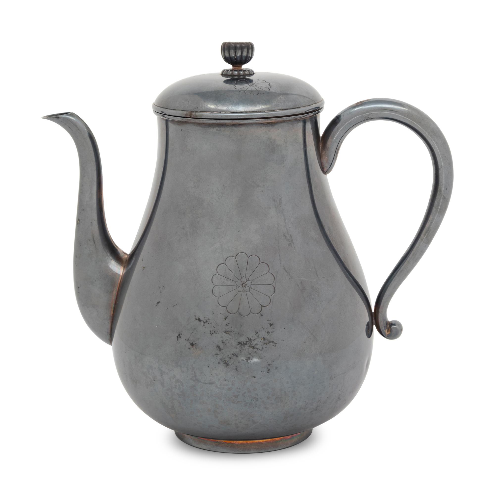 A Japanese Silver Teapot