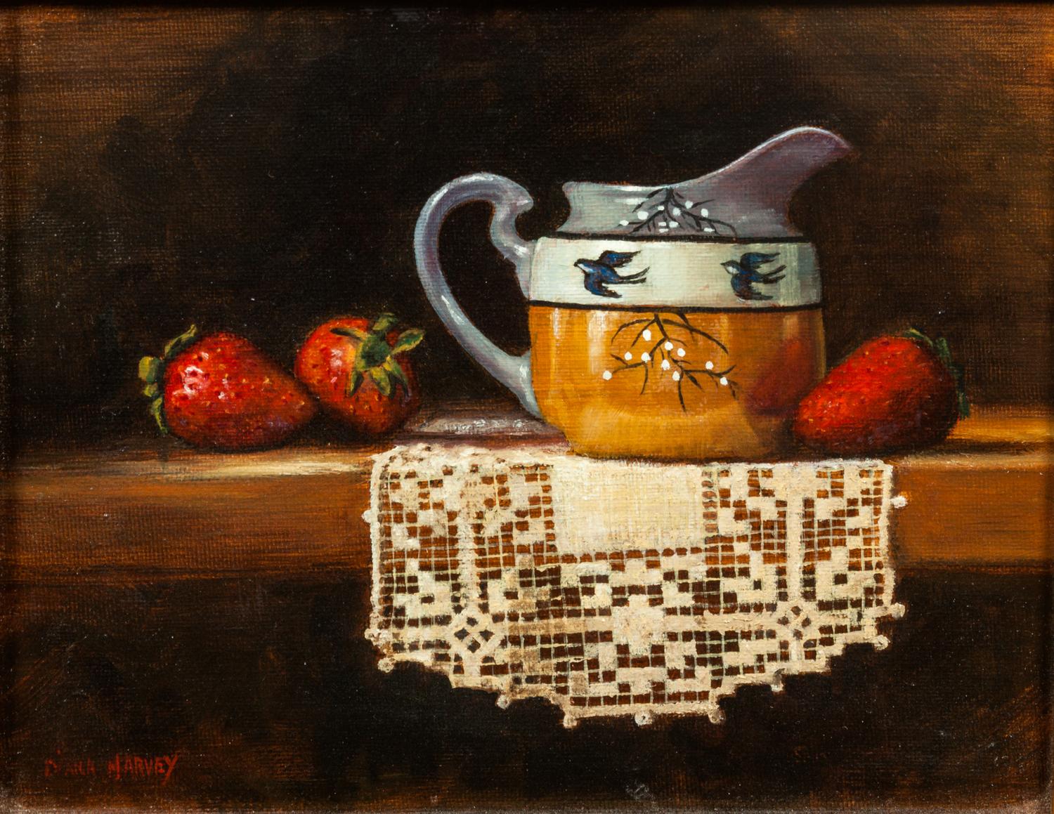Diana Harvey, (American, 20th century), Still Life of Strawberries