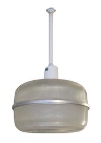 A Set of Three American Industrial Holophane Light Fixtures 18" W x 18" D x 33" H — United States, Circa 1930