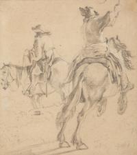 Two Riders on Horseback