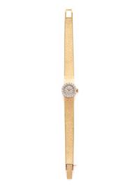 ROLEX, 14K YELLOW GOLD AND DIAMOND WATCH