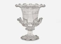 An impressive silverplated wine cooler, H. & Co., late 19th century