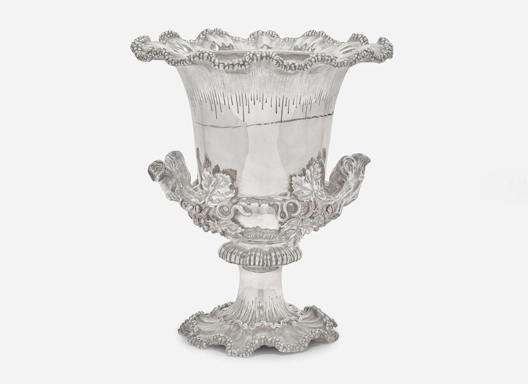 An impressive silverplated wine cooler, H. & Co., late 19th century
