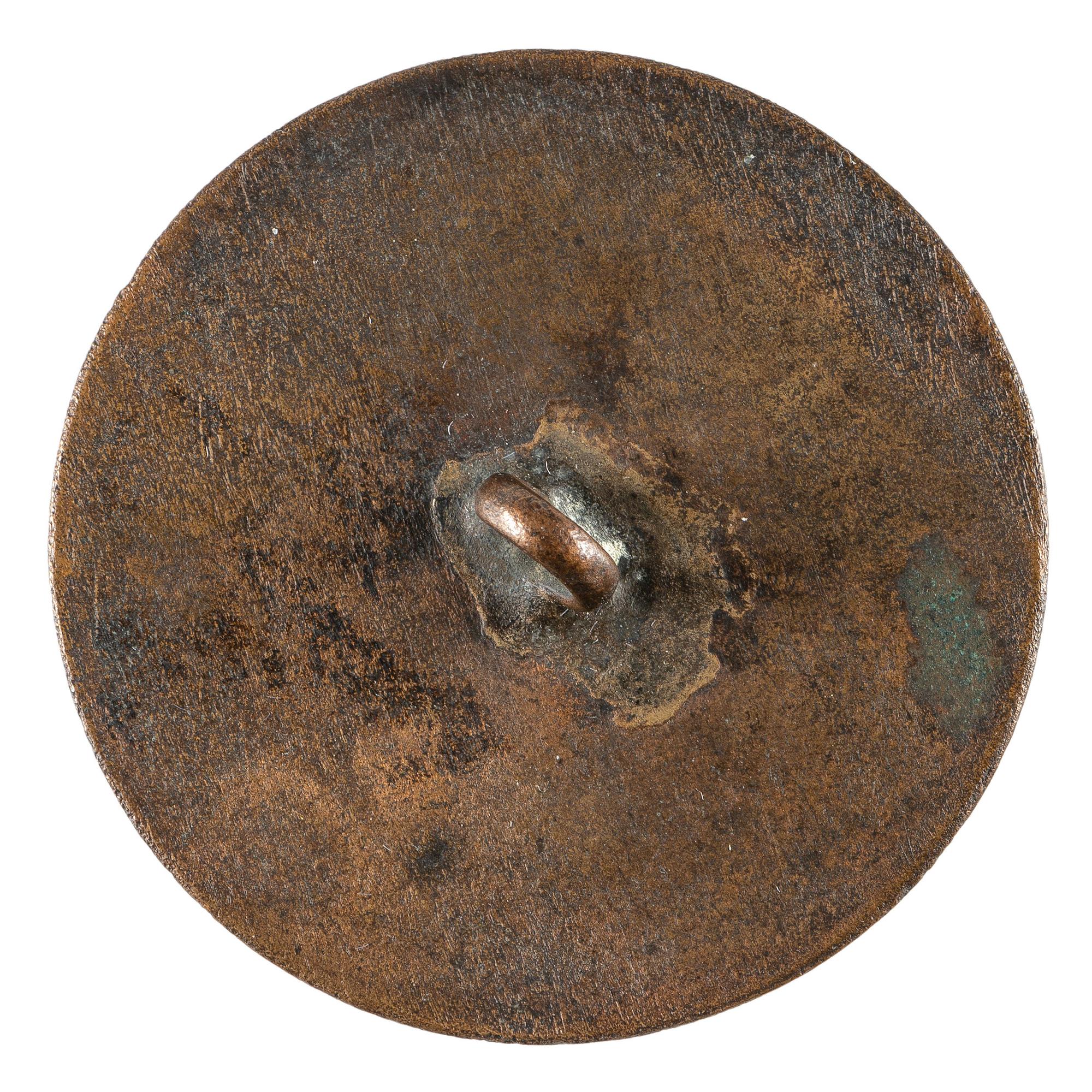 [GEORGE III, KING OF ENGLAND (1738-1820)]. Long Live the King copper button. N.p., [1789].