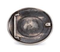 Silver and Turquoise Belt Buckle