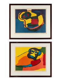 Faces (two prints), 1969