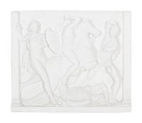 Two Cast Plaster Relief Panels After the Antique
