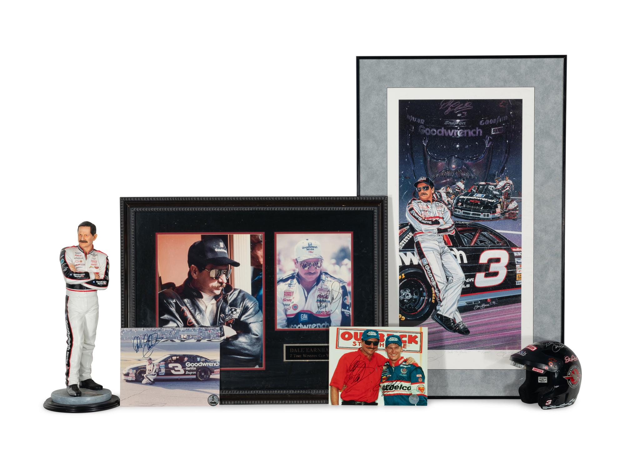 A Group of Dale Earnhardt Sr. Signed Autograph Items