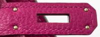 An Hermes Rubis Togo 22cm So-Kelly Handbag, 9" x 11" x 4.5".