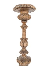 A Pair of Italian Giltwood Pricket Sticks