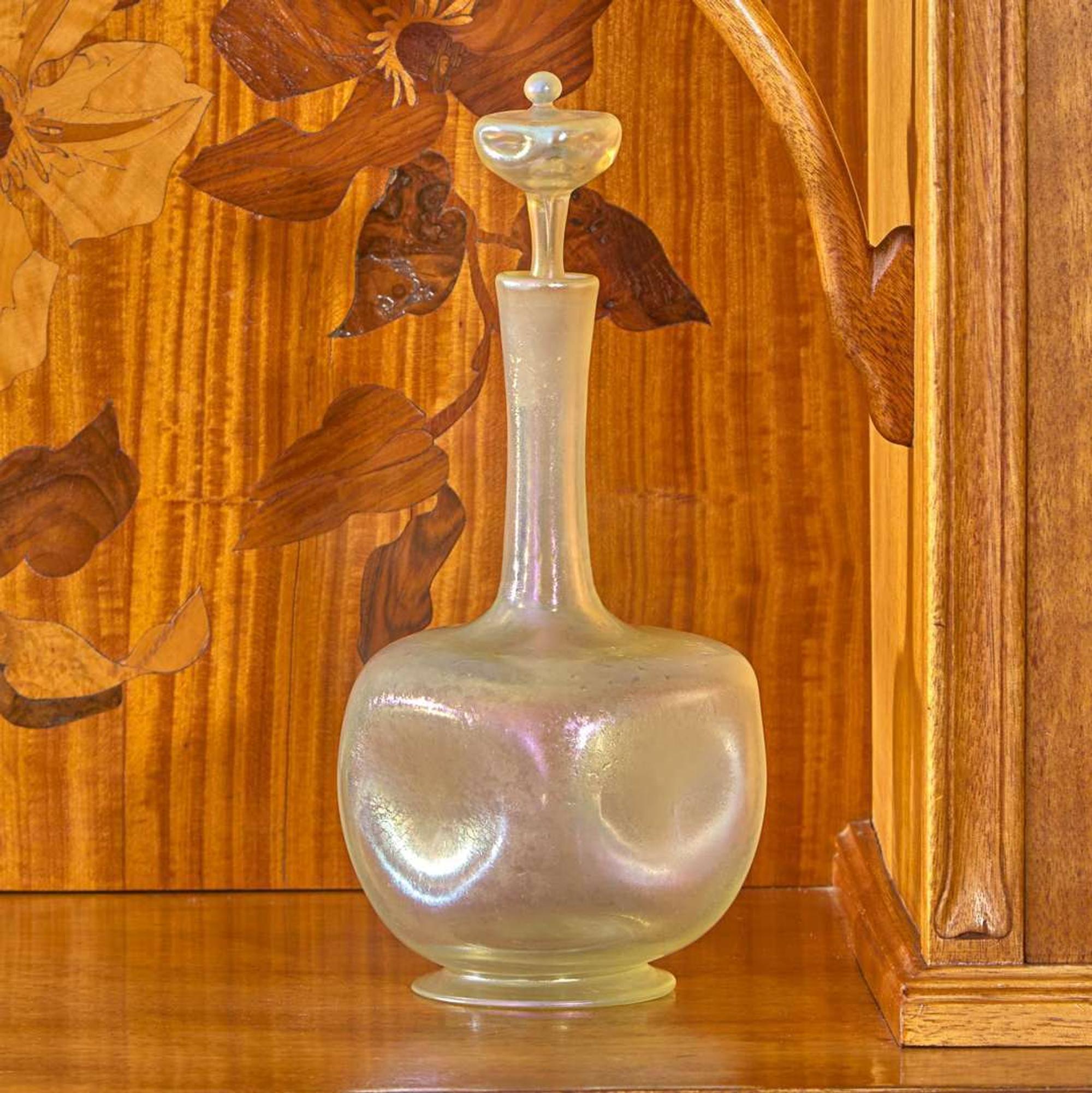 Tiffany Studios A Favrile Glass Decanter, circa 1904