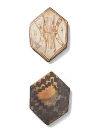 Pair of Hopi Pottery Tiles