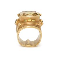 EVE ALFILLÉ, YELLOW GOLD AND GEMSTONE RING