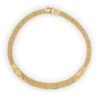 TRICOLOR GOLD FANCY LINK NECKLACE