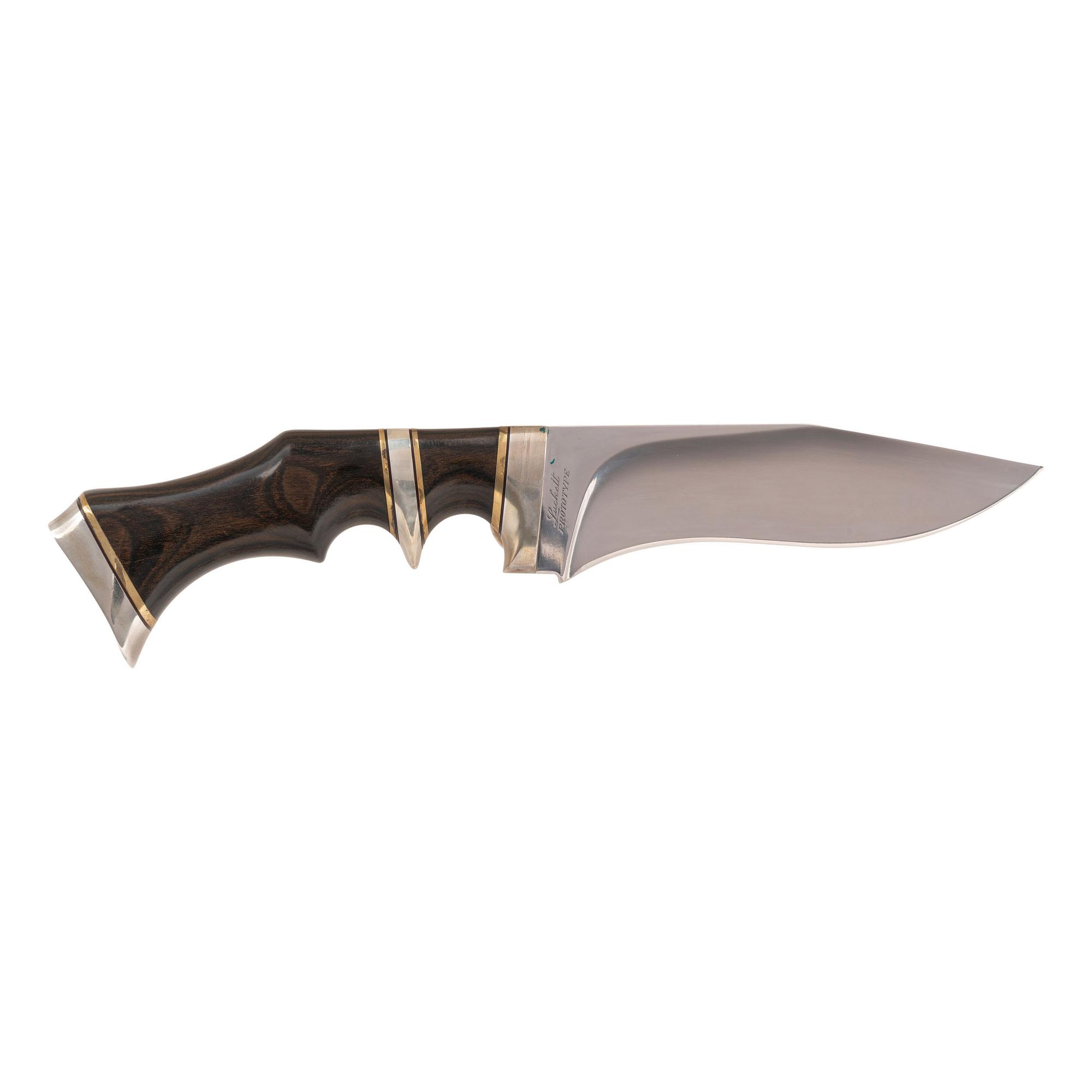 Bill Luckett Prototype Black Widow Knife with Sheath