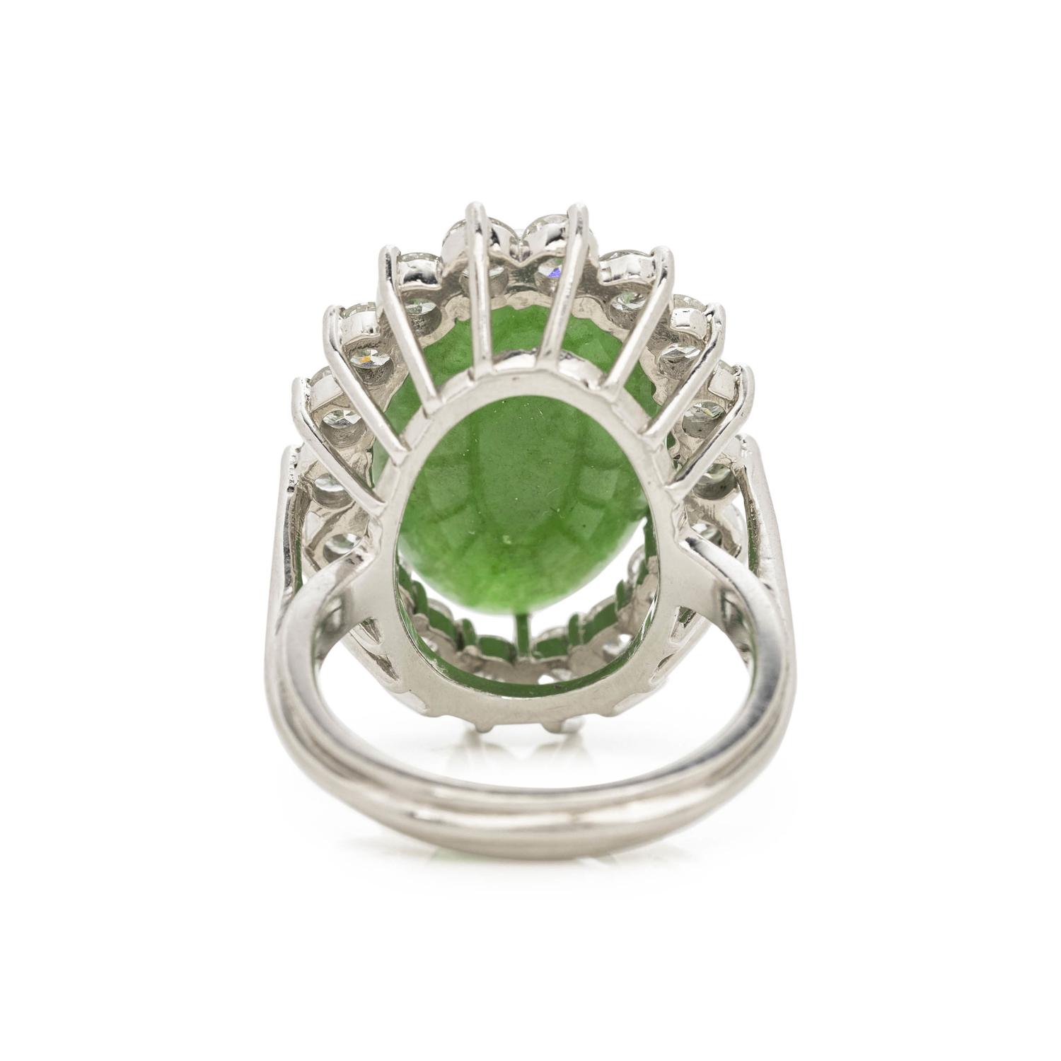 JADEITE JADE AND DIAMOND SET