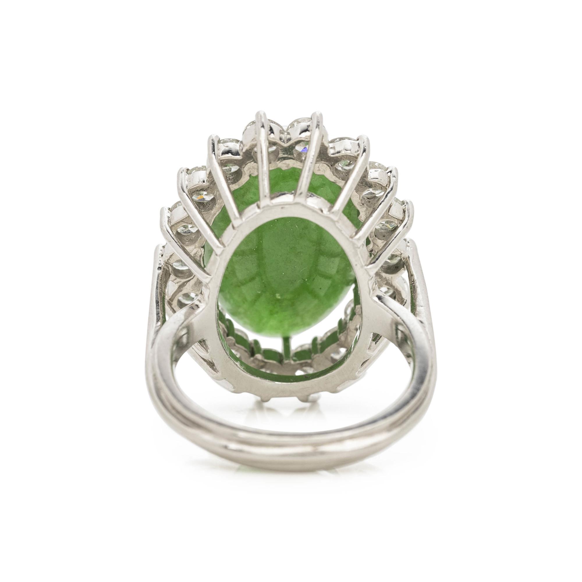 JADEITE JADE AND DIAMOND SET