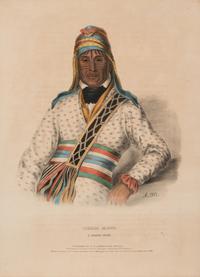 Three Hand-Colored Lithographs by George Catlin (American, 1796-1872) and a Lithograph Published by McKenney and Hall