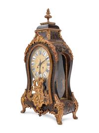 A Louis XIV Style Gilt Bronze Mounted Boulle Marquetry Bracket Clock