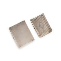 CARTIER, STERLING SILVER CIGARETTE CASE AND WALLET