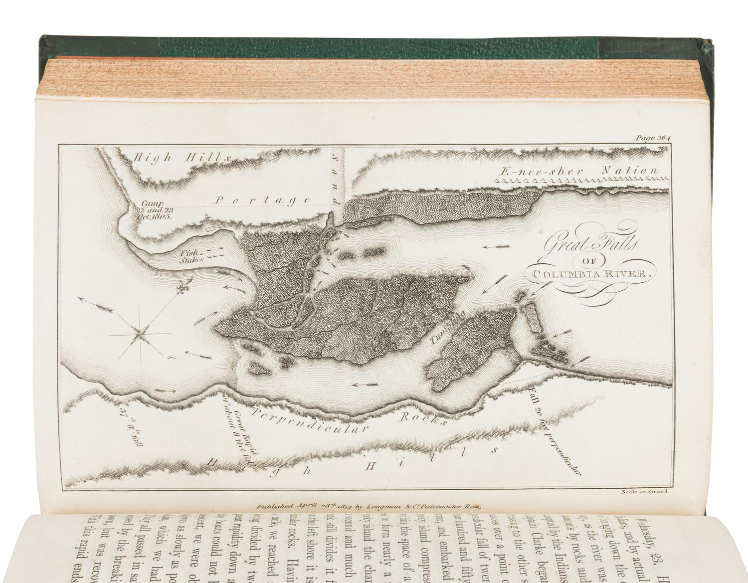LEWIS, Meriwether (1774-1809) and William CLARK (1770-1838). Travels to the Source of the Missouri River and across the American Continent .... London: for Longman, Hurst, Rees, Orme, and Brown, 1815.