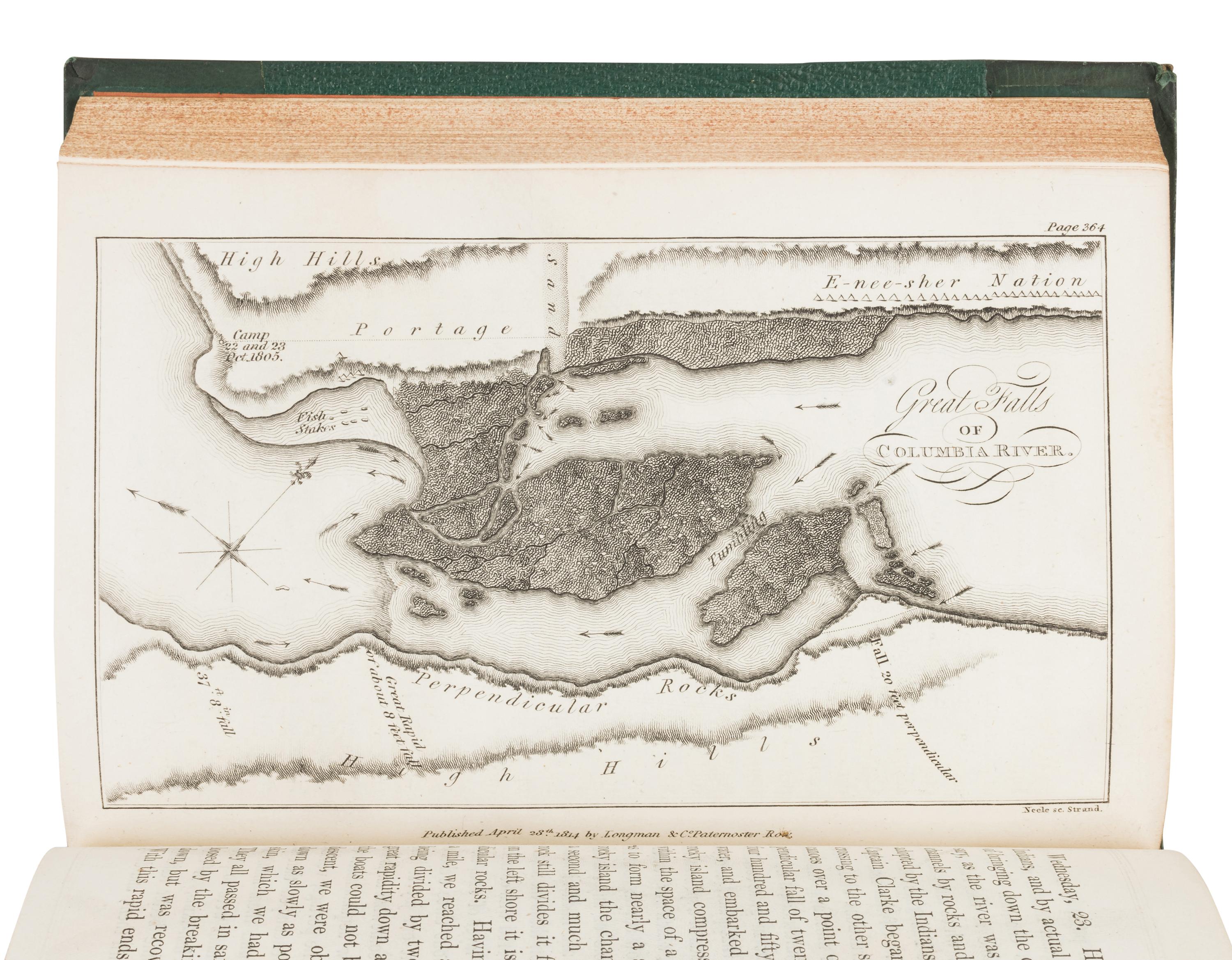 LEWIS, Meriwether (1774-1809) and William CLARK (1770-1838). Travels to the Source of the Missouri River and across the American Continent .... London: for Longman, Hurst, Rees, Orme, and Brown, 1815.
