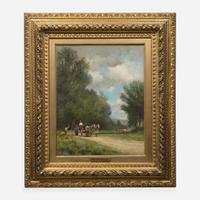 Alfred Wordsworth Thompson (American, 1840-1896) Horse Cart