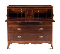 A Regency Mahogany Bureau Chest