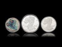[PRIVATE ISSUE] Three 1-Pound Silver Rounds
