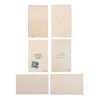 [Lincoln, Abraham] Group of Six 6 Carte de Visites of Lincoln's Springfield Home and Funeral