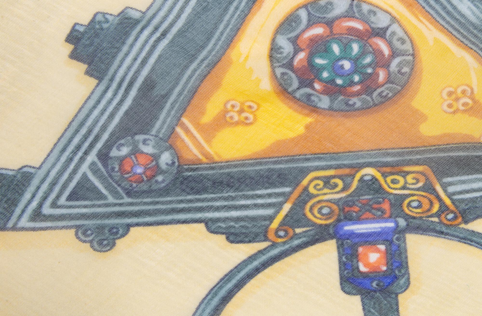Three Hermès 90cm Silk Chiffon Scarves