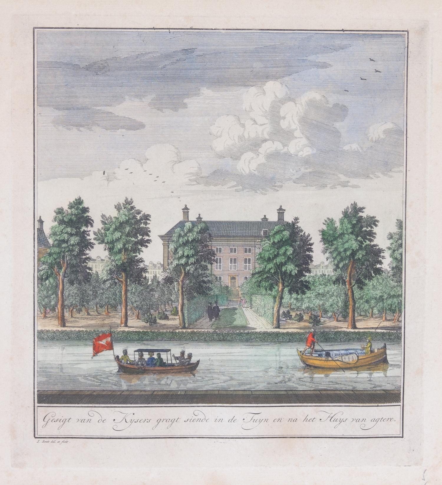 Six Dutch Handcolored Engravings after Jan Smit Plate size 10 1/2 x 9 1/2 inches. — 18TH CENTURY
