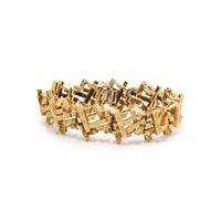 BRUTALIST, YELLOW GOLD BRACELET