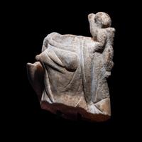 A Roman Marble Fragment of Venus with Eros