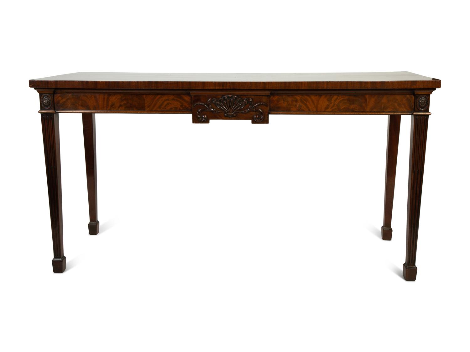A George III Style Mahogany Serving Table — 19TH CENTURY