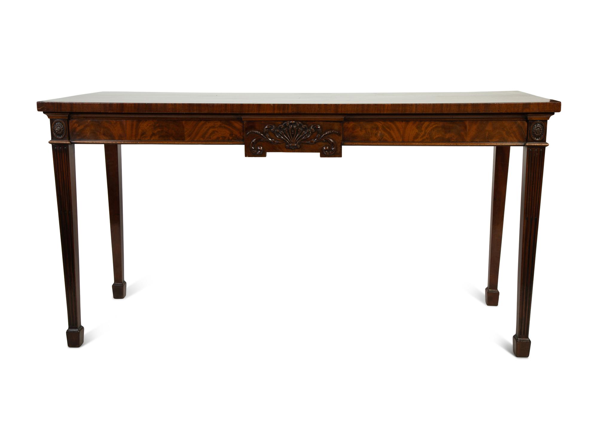 A George III Style Mahogany Serving Table — 19TH CENTURY