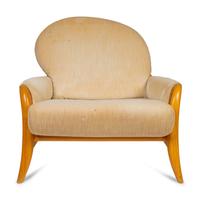 A Contemporary Upholstered Lounge Chair