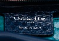 Christian Dior Blue Leather Granville Bag, 2011